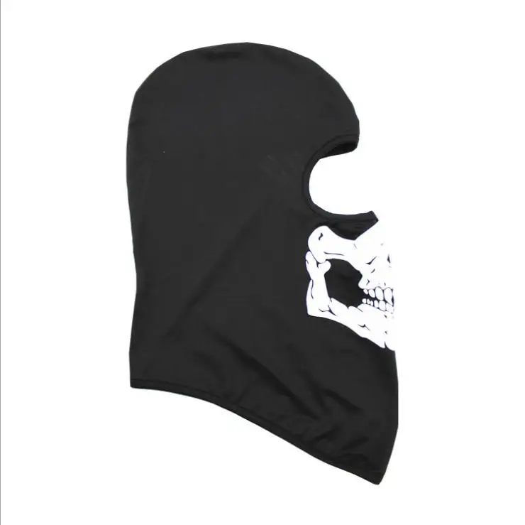 100 шт мотоциклетная маска CS Ghost Skull Hood, маска для лица, лыжный спортивный шлем, снуд, Байкерская мотоциклетная маска для лица, головной убор для шеи