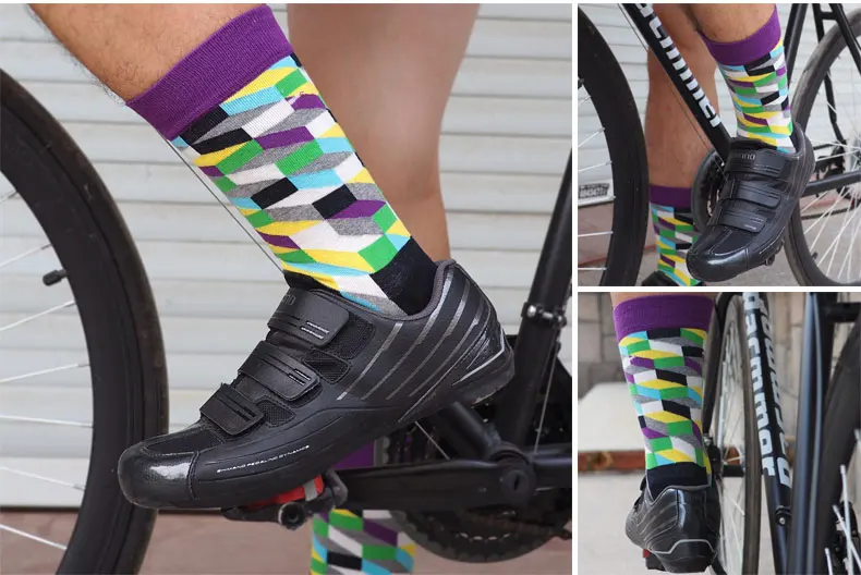 Racmmer, новинка, цветные велосипедные носки для мужчин и женщин, для шоссейного велосипеда, велосипедные носки, дышащие, впитывающие влагу, для улицы, хлопковые, профессиональные носки