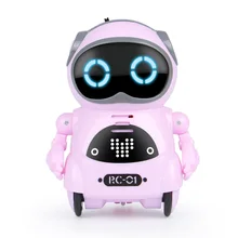 Интерактивный Карманный робот с записью, Интеллектуальное распознавание речи, для мальчиков и девочек, мини-игрушка, пение, танцы, детский подарок