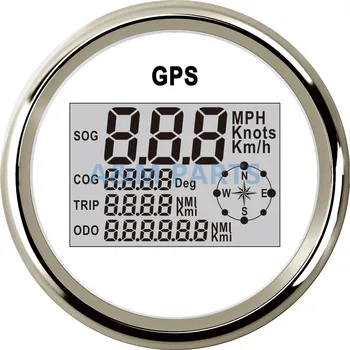 

Boat Marine Truck GPS Speedometer Gauge Digital LCD Odometer W/ GPS Speed Antenna Sensor 12V 24V 85mm