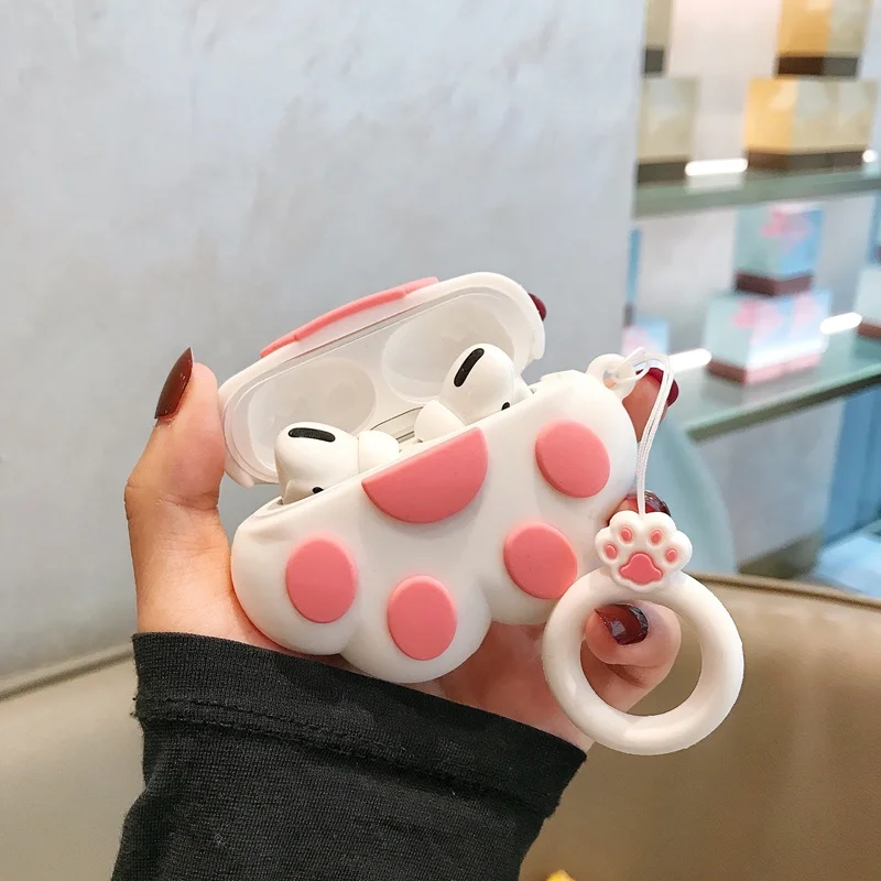 MZ WH Милый чехол для Airpods Pro, беспроводной чехол с Bluetooth для Apple Airpod Pro 3, силиконовый мультяшный чехол, чехол для Earpods, чехол для Air Pods Pro Box - Цвет: MZ WH