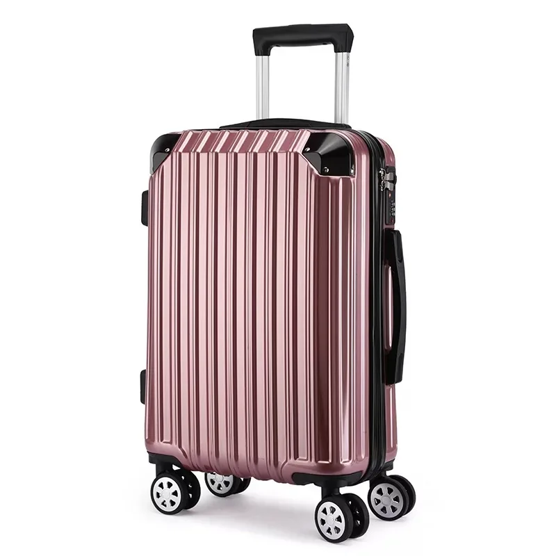 20/24/26/28 дюймов ABS+ PC чемодан на колесах для путешествий прокатки Чемодан тележка сумка леди кабина для ручной клади Чемодан Для мужчин с твердыми стенками чемодан - Цвет: Pink trunk