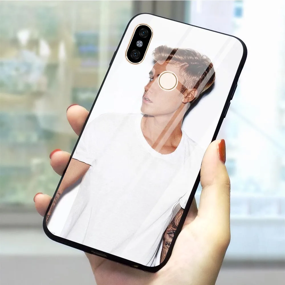 Чехол для телефона с Джастином Бибером Red mi Note6 6Pro чехол из закаленного стекла Mi A1