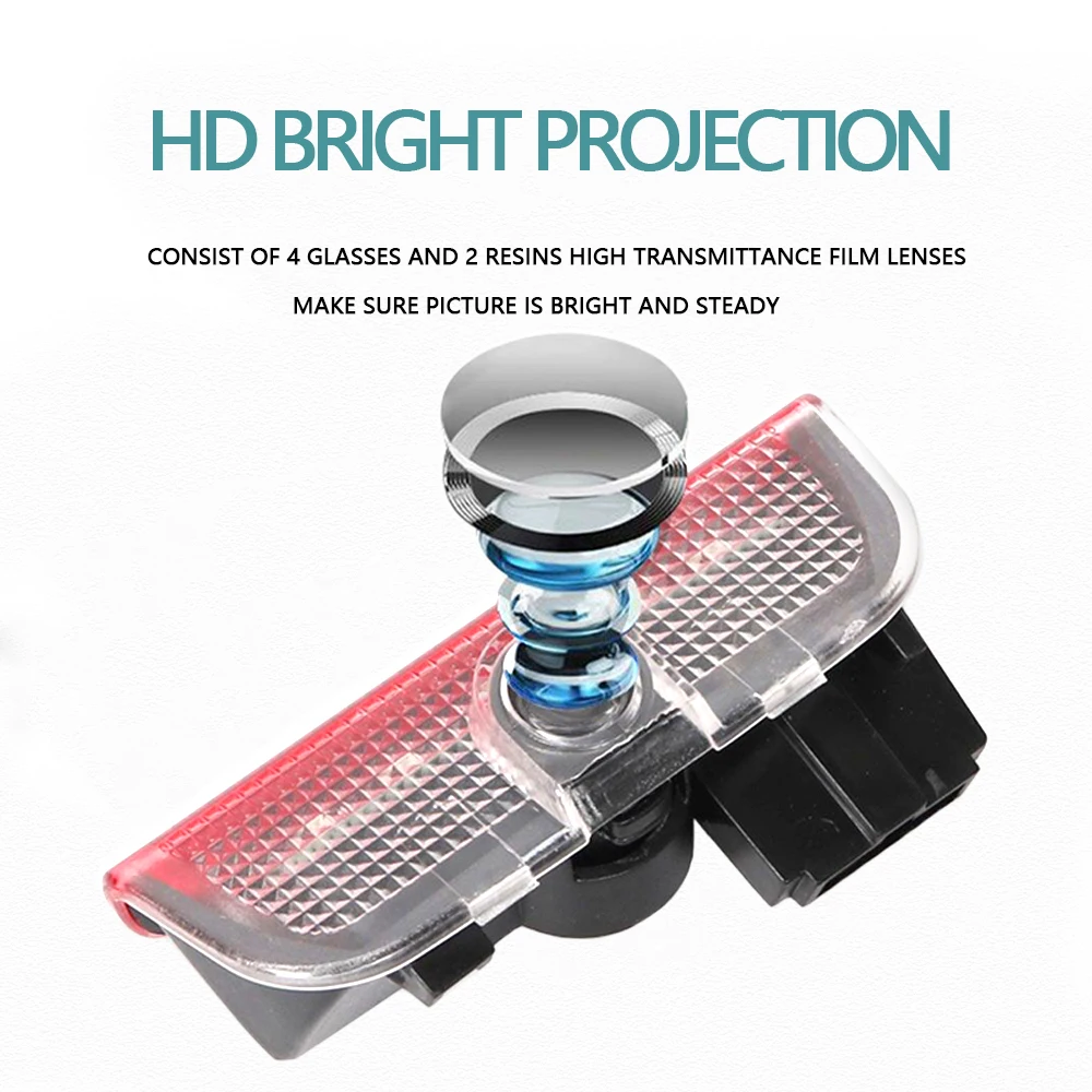  2pcs Car Door Welcome LED Projector Laser Logo Light For Porsche Cayenne Boxster Cayman Macan 911 S