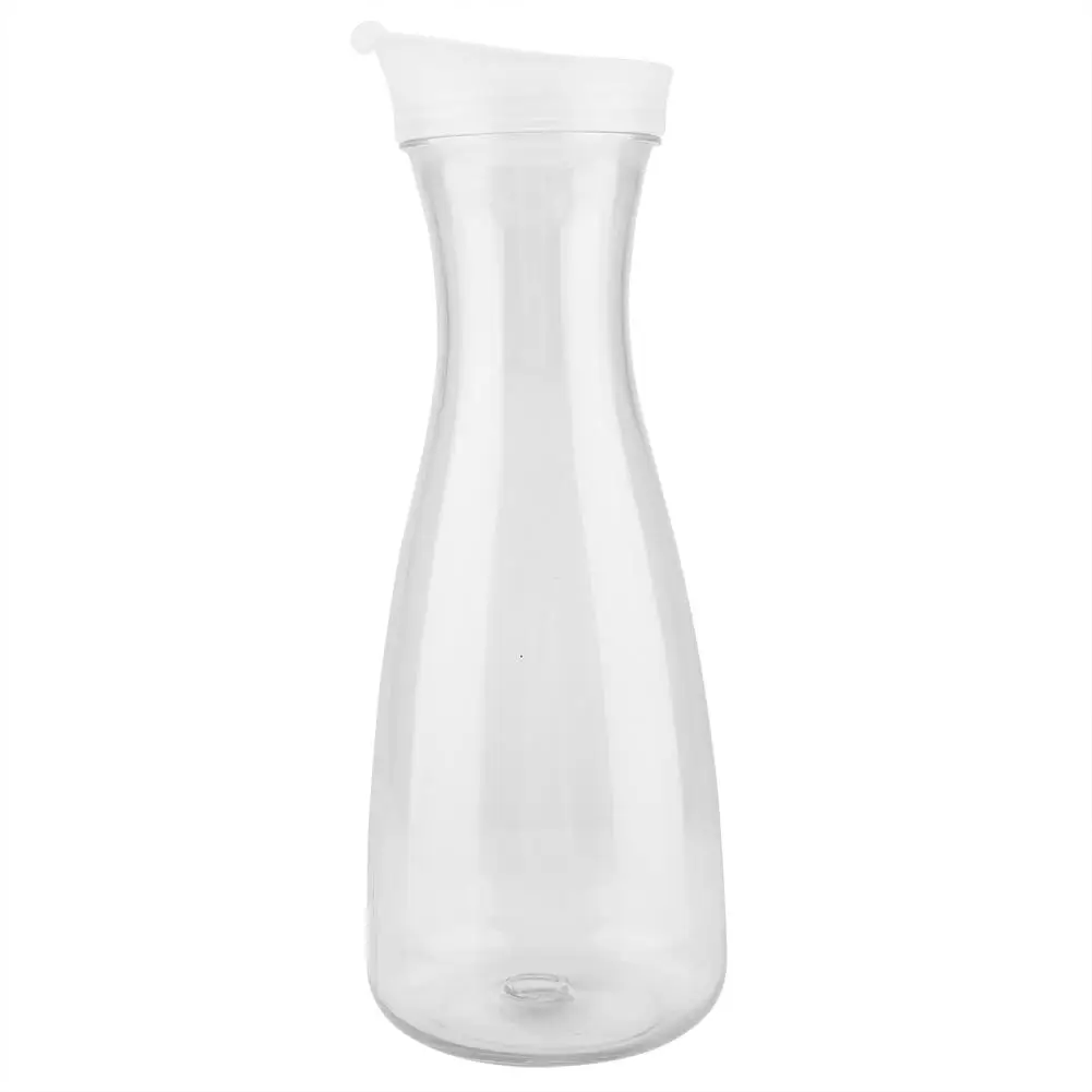 Water Bottle 600/1000/1600Ml Reusable Acrylic Lids Oil Milk Coffee Tea Cup Plastic Powder Shake