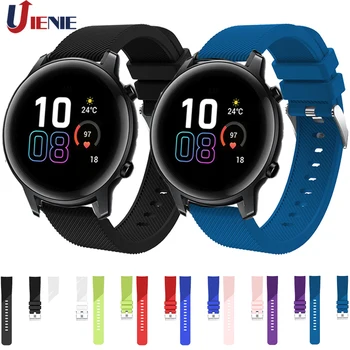 

20mm Silicone Strap Watchband for Huawei Honor Magic 2 42mm/Gt 2 42mm Bracelet Band Watch Wristband for Amazfit gts / gtr 42mm
