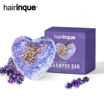 

Heart Shape Organic Lavender Shampoo Bar no chemicals or preservatives handmade cold processed hair shampoo Soap