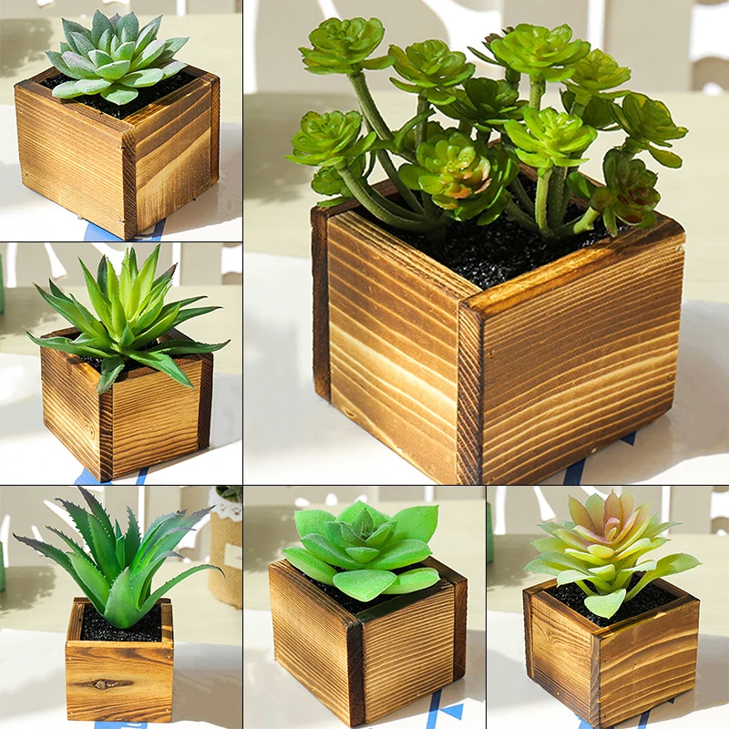 Büro Topfpflanze Dekorationen Горшечное растение 1 Stck Succulent моделирование