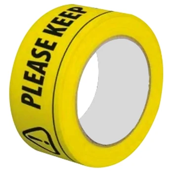 

1 Pack Safety Tape 2M Metre Apart Social Safe Distancing Floor Tape