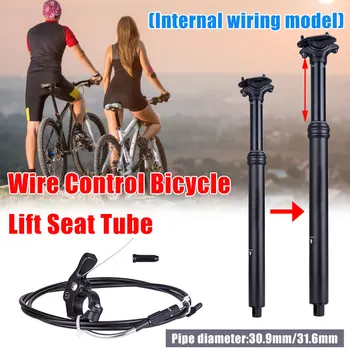 

Bike Seatpost Road MTB Bicycle Seatpost Internal Running Line Road Bikes Seat Tube Aluminum Alloy 31.6/30.9mm Cycling Accessory