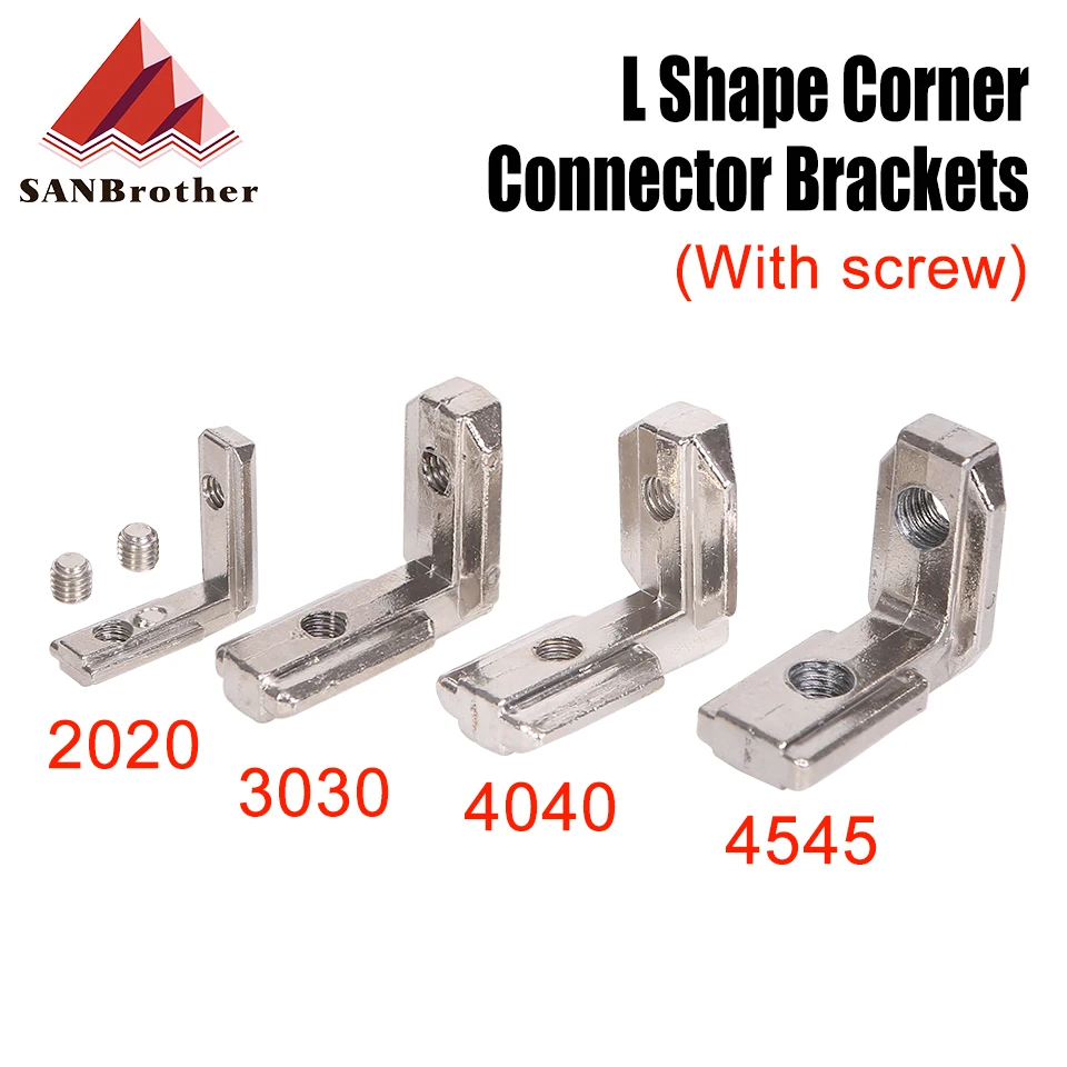 TSlotLShapeAluminumAnglebracketCornerInteriorJointBrackets