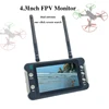 5.8G FPV Monitor with DVR 40CH 4.3 Inch LCD Display with 5.8G 40CH 600mW Transmitter Starlight HDR OSD 1200TVL fpv camera for RC 2