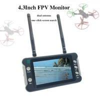5.8G FPV Monitor with DVR 40CH 4.3 Inch LCD Display with 5.8G 40CH 600mW Transmitter Starlight HDR OSD 1200TVL fpv camera for RC 2