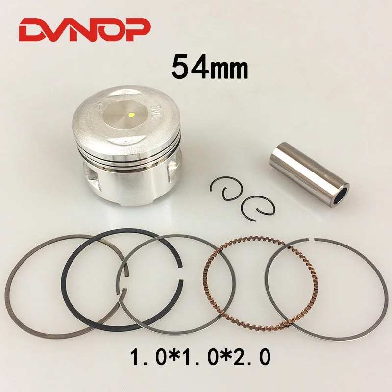 

Motorcycle 54mm Piston 15mm Pin Ring 1.0*1.0*2.0 mm Gasket Set For Yamaha YBR125 YBR 125 125cc Egine Spare Parts