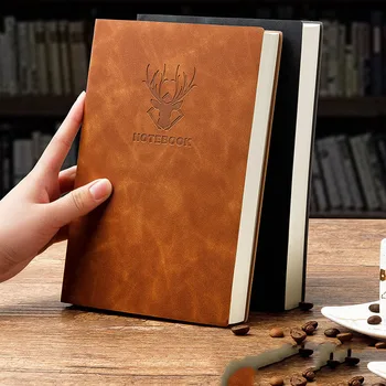 

RuiZe thick notebook paper A5 planner notebook agenda soft vintage leather note book cover business office notepad stationery