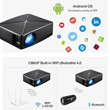 Мини кинопроектор 720P 60 Вт 2200 люмен проекторы для домашнего кинотеатра GV99