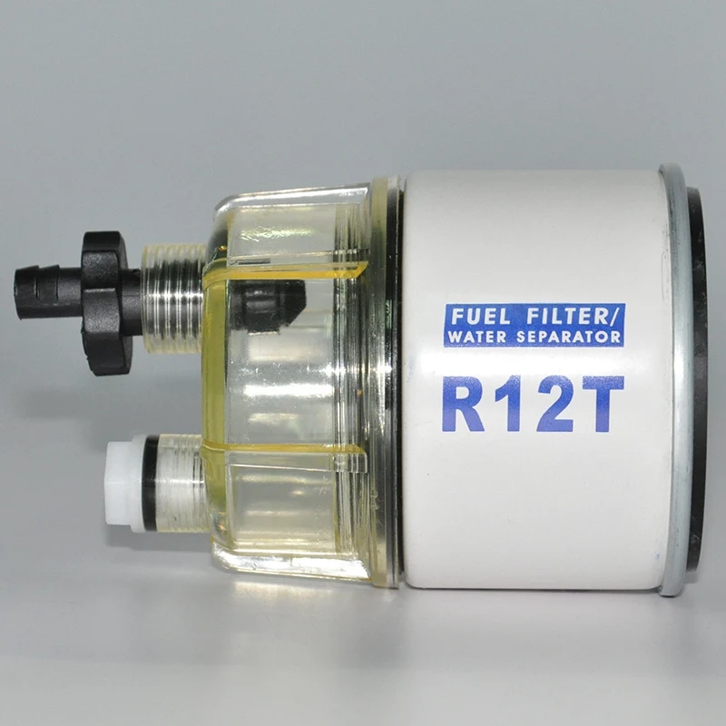 R12T топливный фильтр/водоотделитель 120AT NPT ZG1/4-19 автомобильный Сменный фильтр и нейлоновая Коллекционная миска, сменный элемент