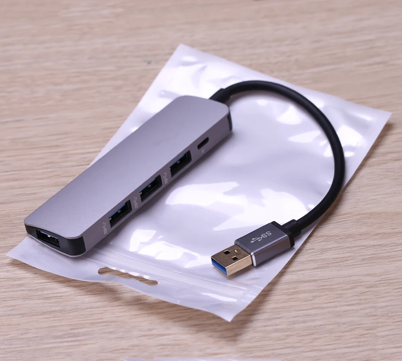 USB 3,0 type C на 4 порта USB 3,0 концентратор для MacBook Pro ноутбука планшета компьютера ПК OTG телефона для U флэш-диск USB мышь клавиатура и т. Д