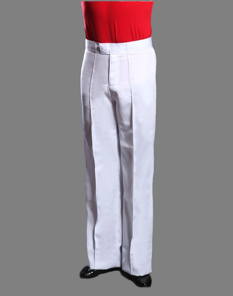 Mens White Dance Pants For Latin, Rumba, Tango, And Ballroom Competitions Mens Stage Wear 2023