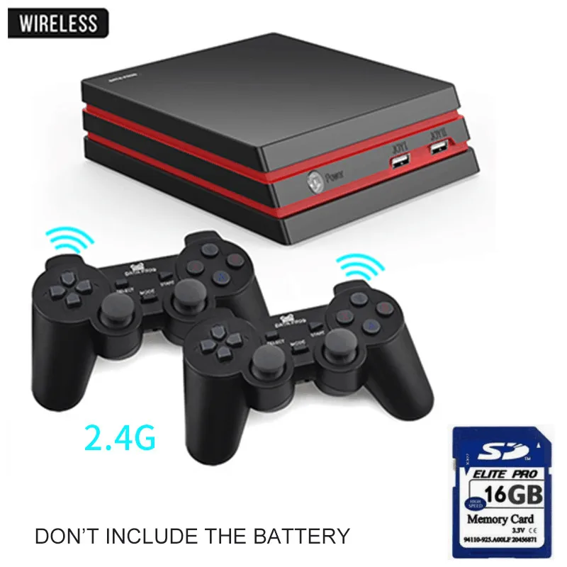 Wireless with card Игровая консоль-лягушка с 2,4G беспроводным контроллером HDMI, видео игровая консоль 600, классические игры для GBA family tv, Ретро игры - Цвет: Wireless with card