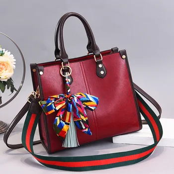 

2020 Autumn And Winter Middle-aged Silk Scarves Handbag Europe And America Shoulder Bag Large Capacity Tote Bag handbag