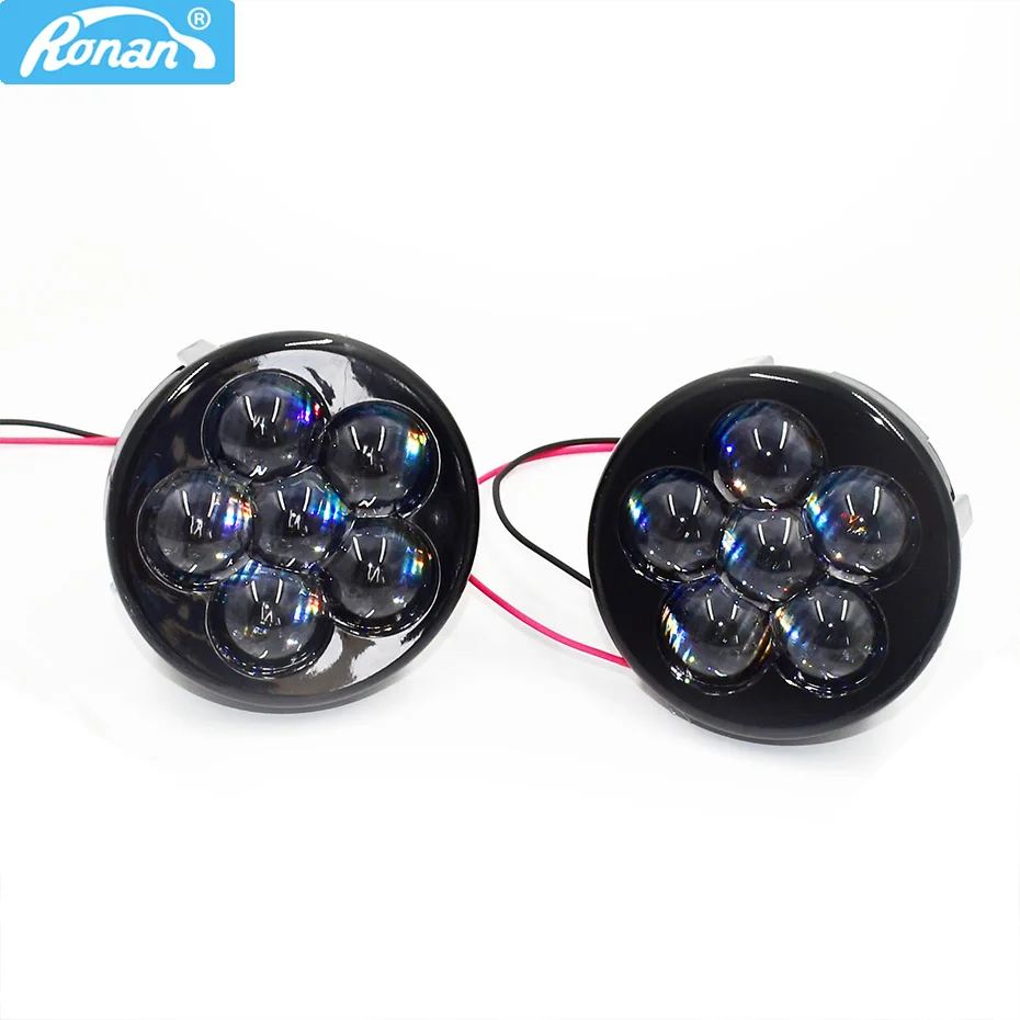 Ronan 2pcs high beam far light H1 H4 H7 9005 9006 fitment car styling retrofit DIY projector lens