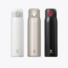 Xiaomi mi jia VIO mi вакуум из нержавеющей стали 24 часа колба вода «Умная» бутылка термос одной рукой