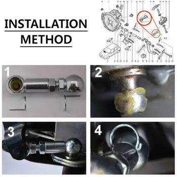 

Hot Car Clutch Pedal Link Rod Linkage Kit For Renault Clio II & Clio Campus 7700411230