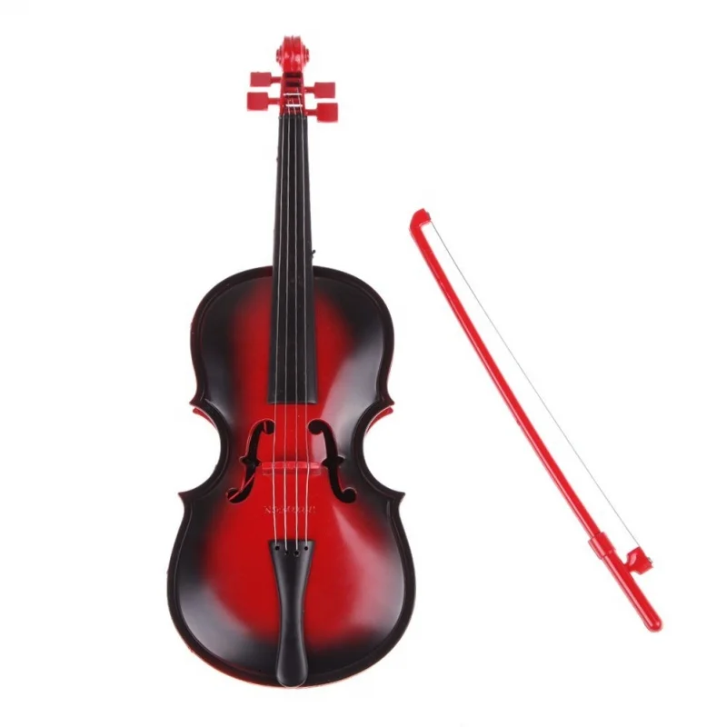 

Red kids Educational Creative Gift Toys Simulation Led Violin Musical Toy