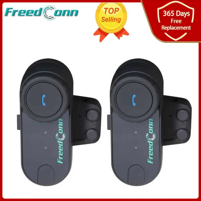 FreedConn Original T-COM FM Bluetooth Motorcycle Helmet Intercom Interphone Headset Soft Hard Microphone for Any Full Half Face 1