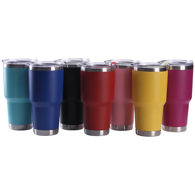 

30oz Cup Stainless Steel 304 Double-deck Heat Preservation Cold Preservation Coffee Vacuum Cup Automobile Spraying Color Thermos