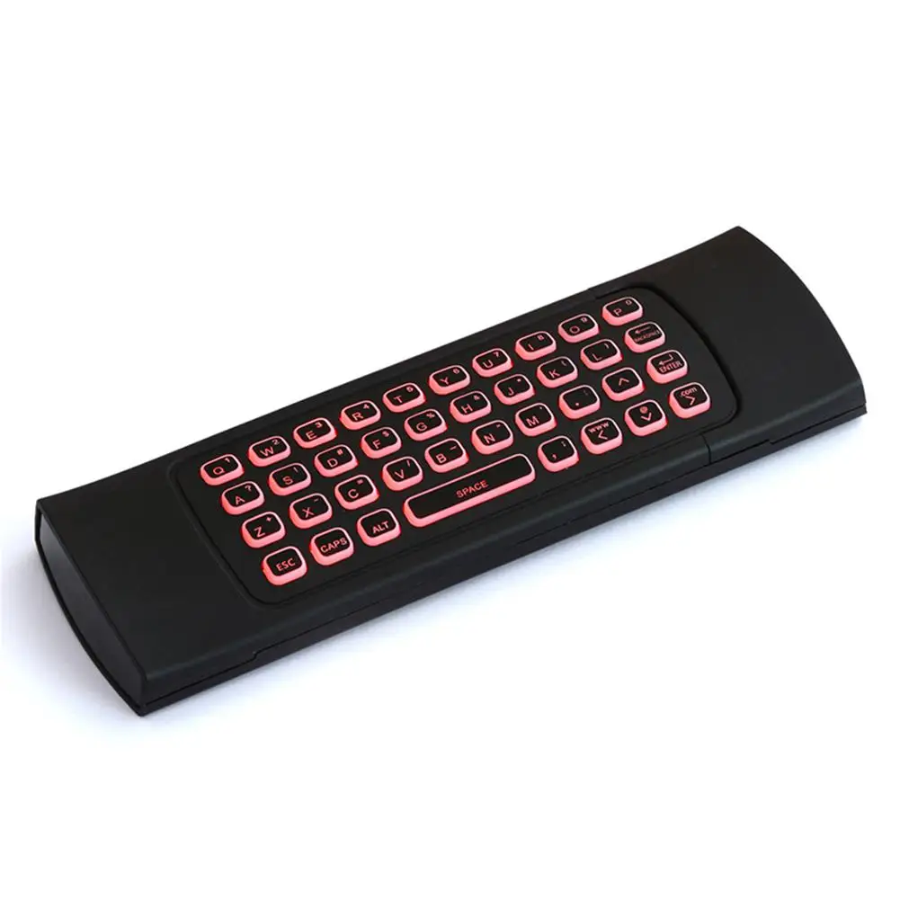 MX3 2,4 Ghz Air mouse пульт дистанционного управления 7 цветов подсветка клавиатуры для samsung pc Smart tv