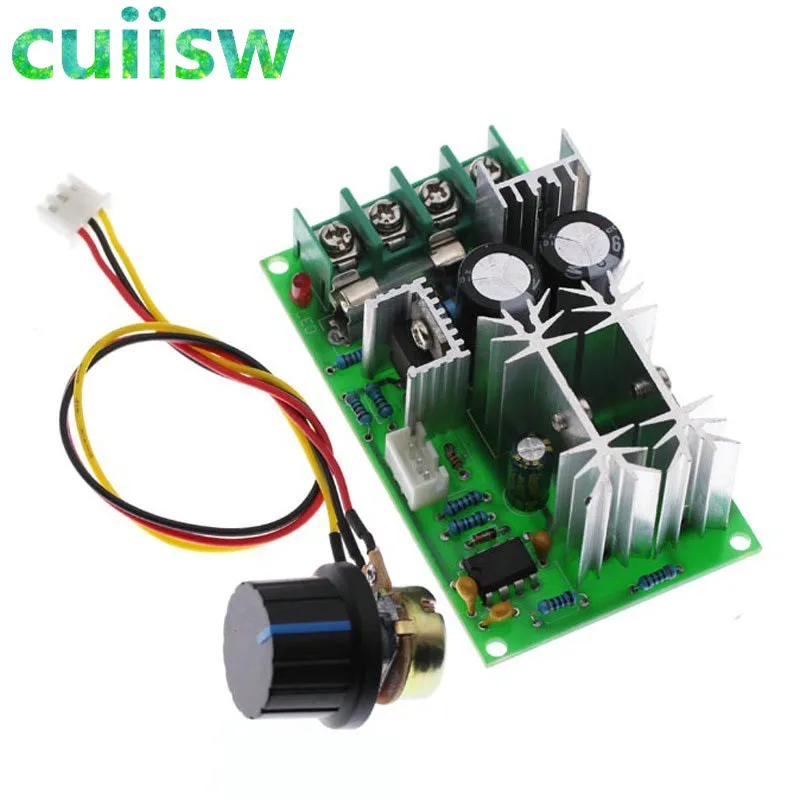 DC10-60V регулятор скорости двигателя постоянного тока 12V 24V 36V 48V Высокая мощность привода Модуль pwm контроллер скорости двигателя 20A Регулятора Тока