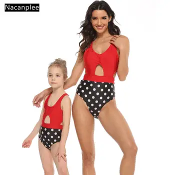 

NACANPIEE Family Matching Clothes Mother Daughter Swimsuit Mom and Daughter Bathing Suit Swimwear Family swimsuit Bikini