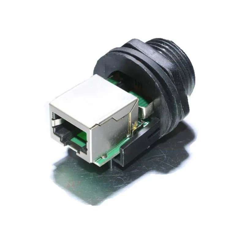 1 шт. M19 RJ45 Кабельный разъем 10 мм IP68 водонепроницаемый провода разъемы панель только сбоку разъем адаптера