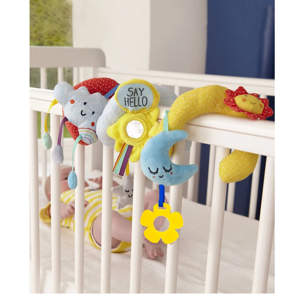 Jjovce Звезда Луна кровать вокруг тележки кулон облако солнце кровать Висячие Развивающие игрушки для младенцев Детские мобильные погремушки