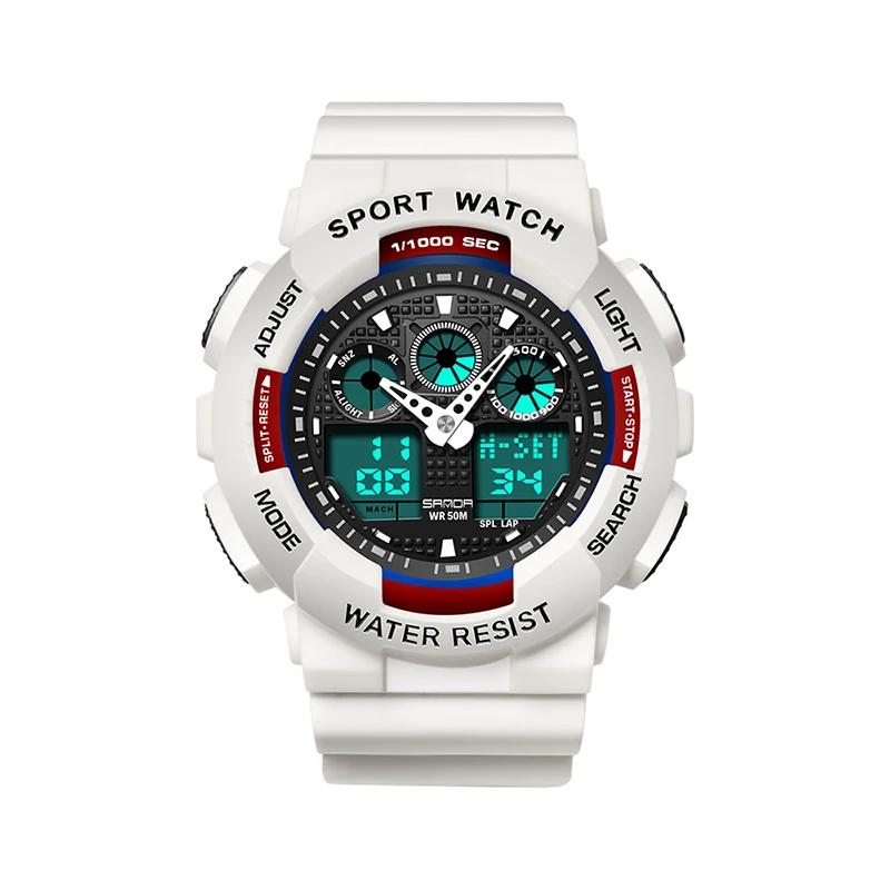 SANDA Mens Watches Fashion G style Sports Military Quartz Digital Clock Waterproof S Shock Watches Women Watch relogio masculino