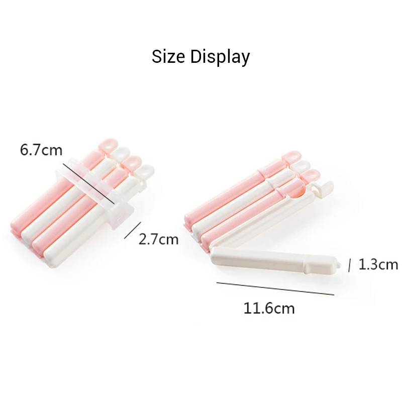 12 шт./лот модные зажимы для сумок портативный зажим мини пакет длиной 11 6 см