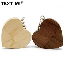 TEXT ME креативный usb флеш-накопитель love maple mood из орехового дерева 4 ГБ 8 ГБ 16 ГБ 32 ГБ 64 ГБ usb 2,0 Подарочная Флешка с логотипом