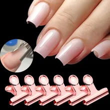 

5pcs Russian C Curve Nail Pinching Clips Nail Form Tips Art Shaping Tweezers Stainless Steel Nails Pinchers Multi Function Tool