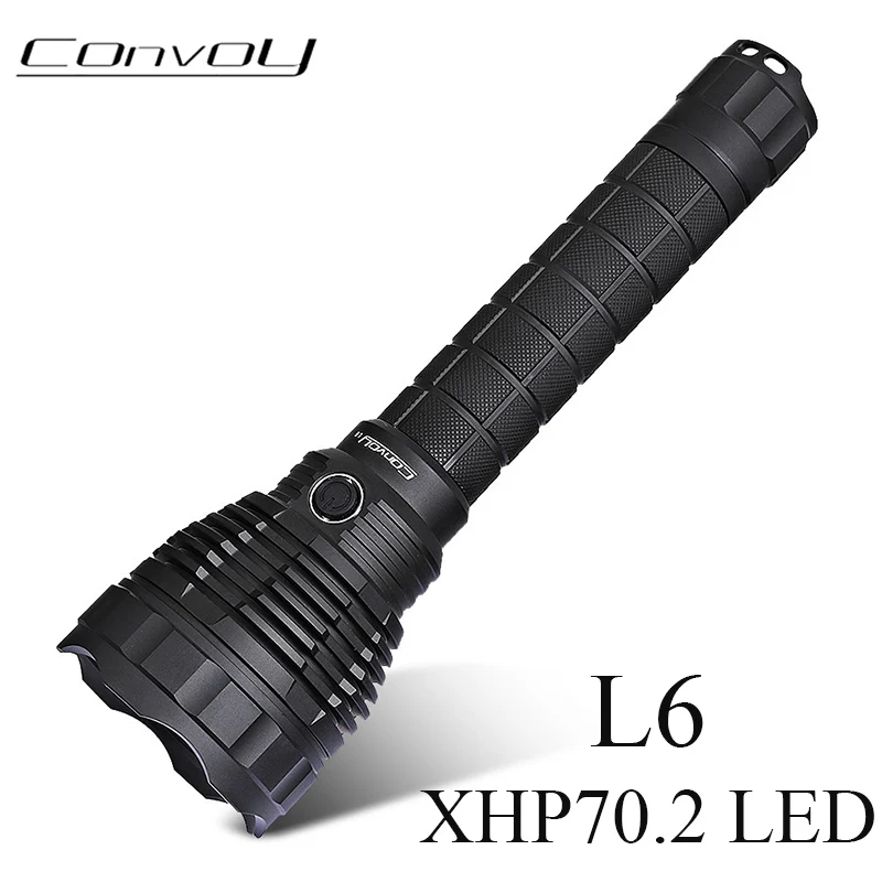 

Convoy L6 XHP70.2 4300lm LED Flashlight Linterna High Powerful 26650 Portable Torch Camping Hunting Night Light Hand Flash Light