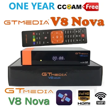 

Receptor Gtmedia V8 nova Satellite Receiver H.265 1Year Spain Cline Built in Wifi same Gtmedia V9 Super receptor freesat v8 nove
