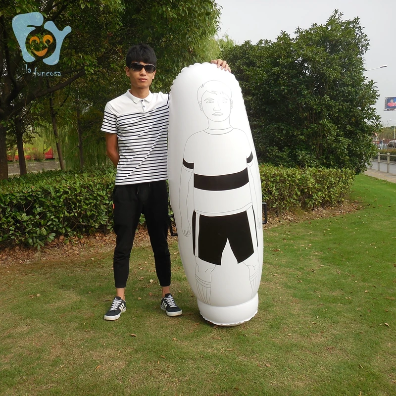 5pcs/lot 1.6m High Children Inflatable Football Training Dummy Soccer Mannequin Goalkeeper Tumbler Free Kick Defender Wall