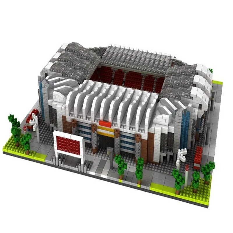 duplo футбол старый Trafford Camp Nou Bernabeu San Sir Stadium Реал Мадрид Барселона клуб алмаз строительство подарочные игрушечные блоки