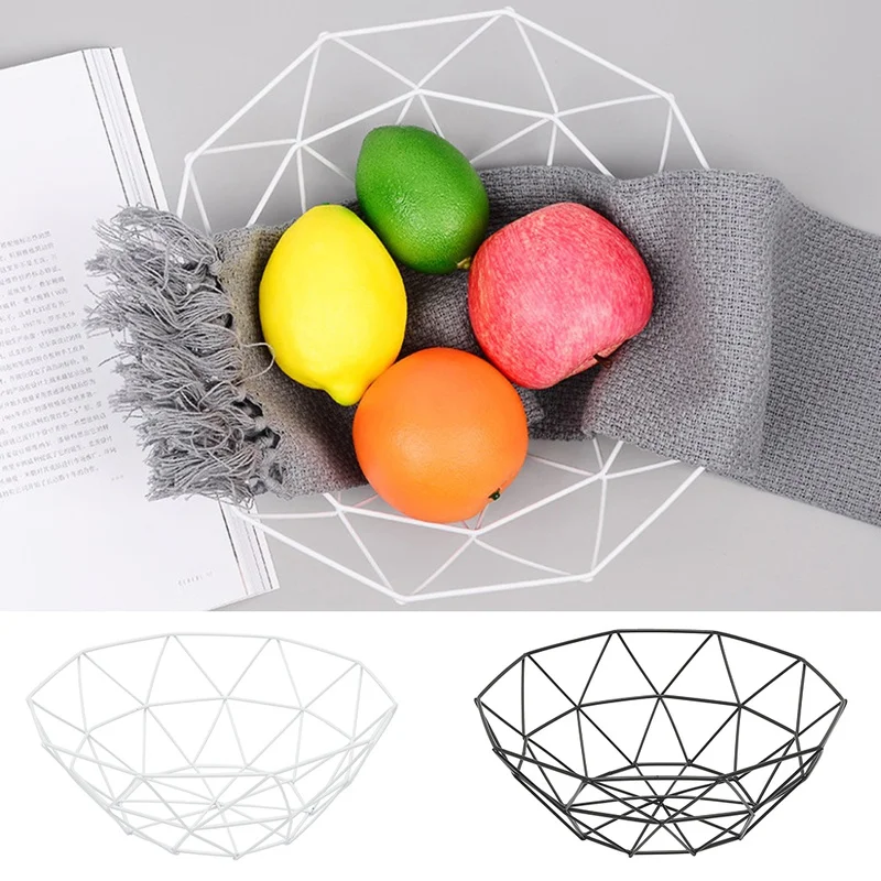 Корзина для фруктов контейнер металлическая проволочная корзина кухонная