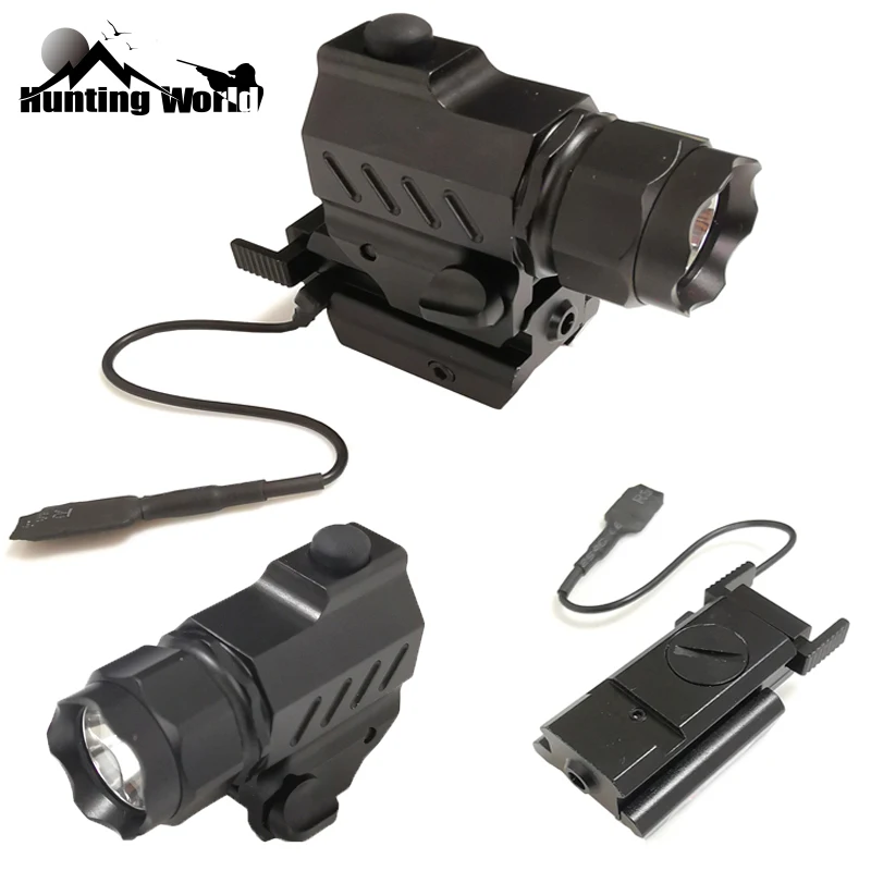 

Tactical Military Weapon Light Lanterna with Red Dot Laser Sight Scope Aming indicator fit 20mm Picatinny Mount for Glock Pistol
