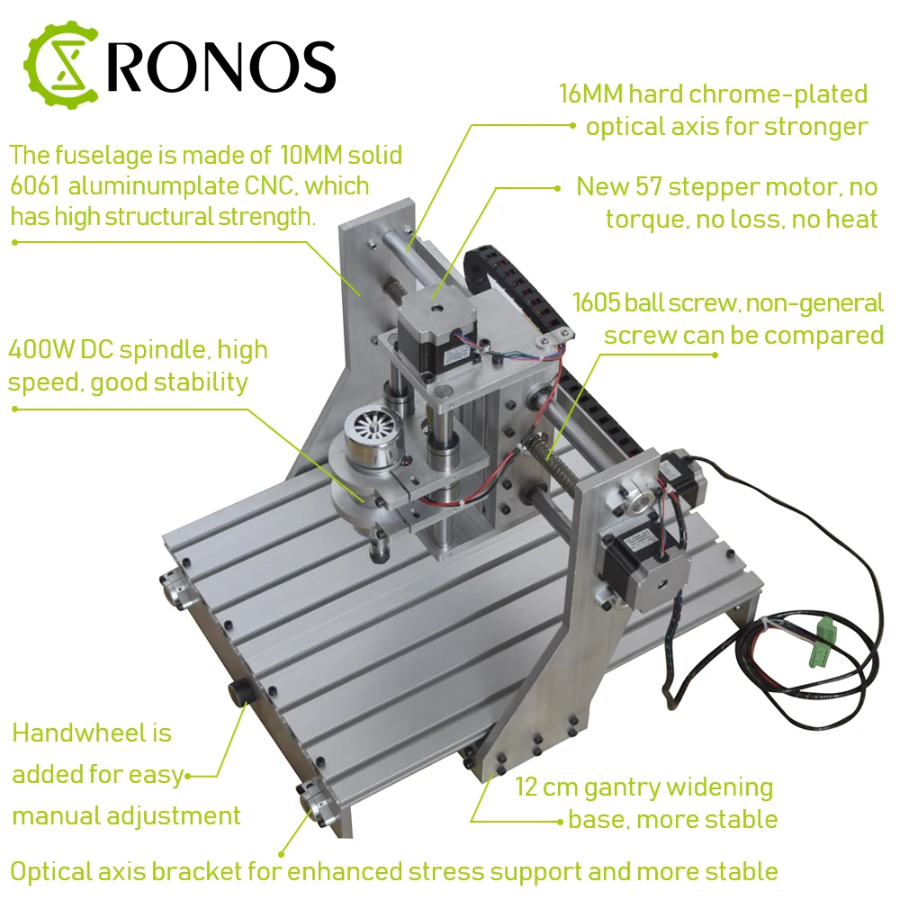 Гравировальный станок 2530 DIY Настольная алюминиевая пластина CNC фрезерный для