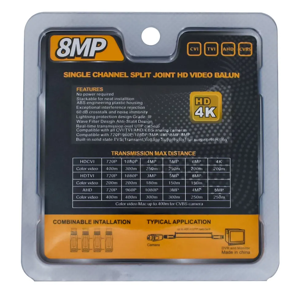 balun transceptor para 2mp 5mp 8mp ahd 05