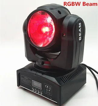 

6pcs 60W LED Moving Head Lights Large Lens RGBW 4 in 1 Beam Lights Sound Control DMX512 Control Disco DJ Party Bar Stage Lights