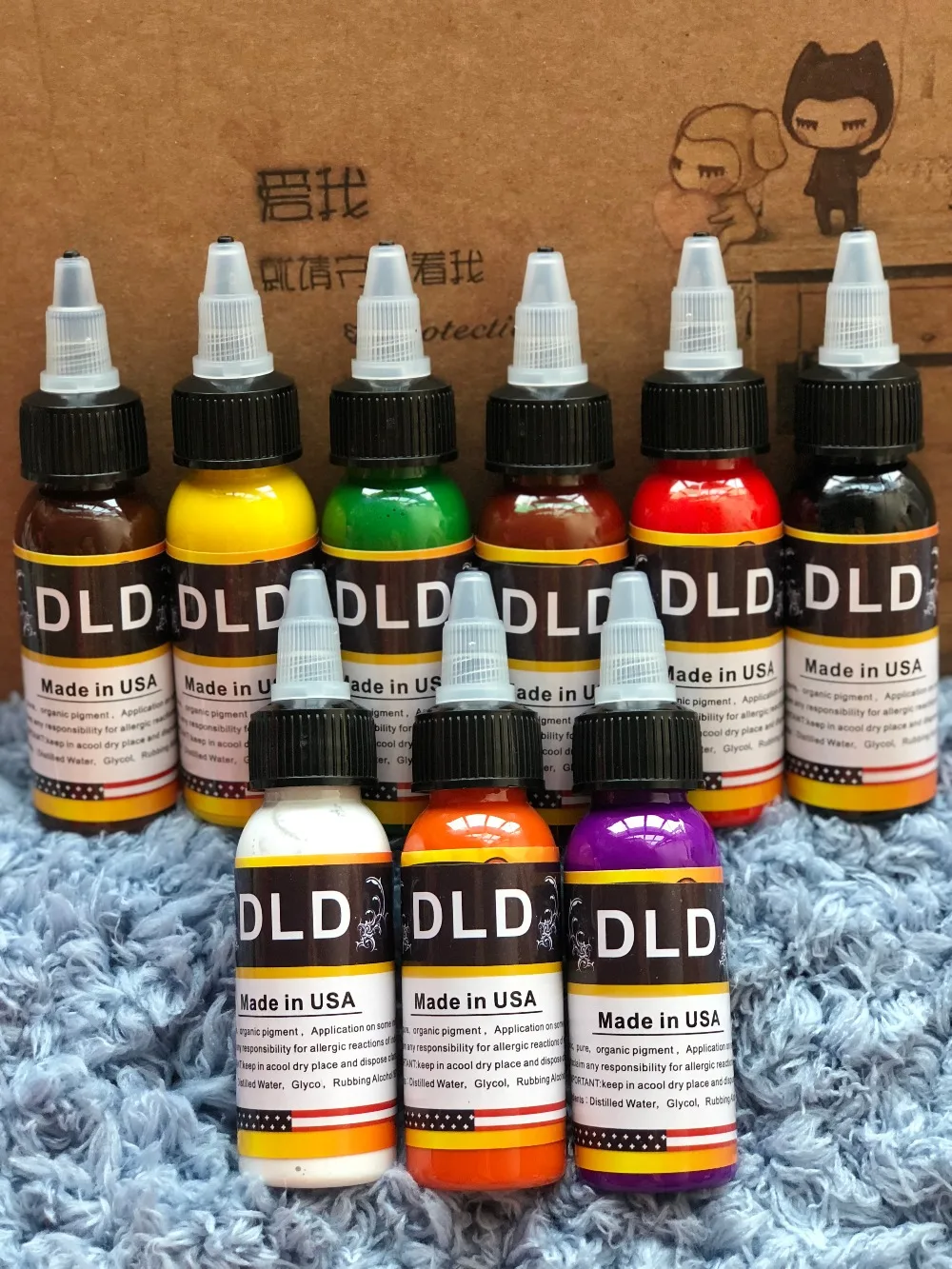 9 цветов Перманентная линия профессиональные чернила для тату пигмент 30